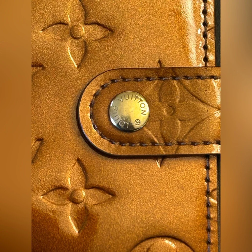 Louis Vuitton Vernis BRONZE agenda pm EUC with COA - Picture 5 of 14